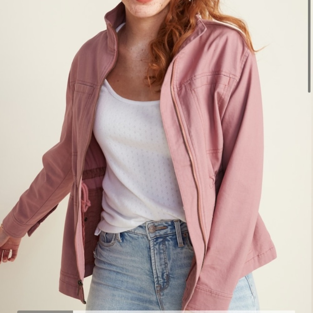 Pink Old Navy Utility Jacket